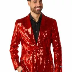 Americana De Lentejuelas Rojas - Suitmeister