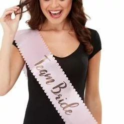 Banda "Team Bride" Rosa Para Mujer