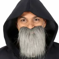 Barba Mediana De Anciano Gris Para Hombre