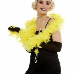 Boa De Plumas Amarilla