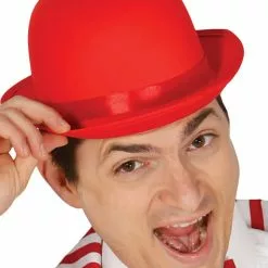 Bombín Rojo Para Adulto