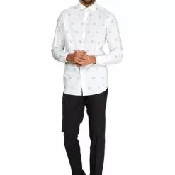 Camisa Navideña Blanca "Icons" - Opposuits