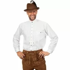 Camisa Oktoberfest Blanca Para Hombre