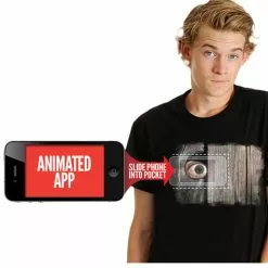 Camiseta Espiando Por La Valla Moving Eye Para Hombre