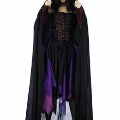 Capa Negra De Bruja Para Mujer