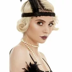 Cinta Charlestón Negra Para La Cabeza