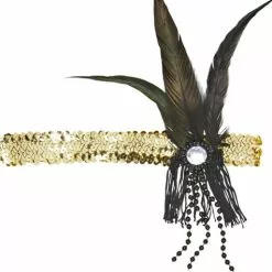 Cinta Para El Pelo De Charlestón Dorada