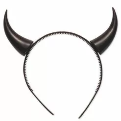 Diadema Con Cuernos De Diablo Negros