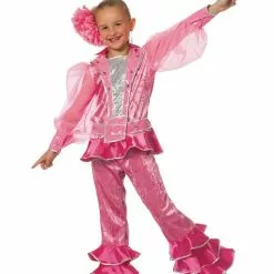 Disfraz De Abba Rosa Años 70 Para Niña