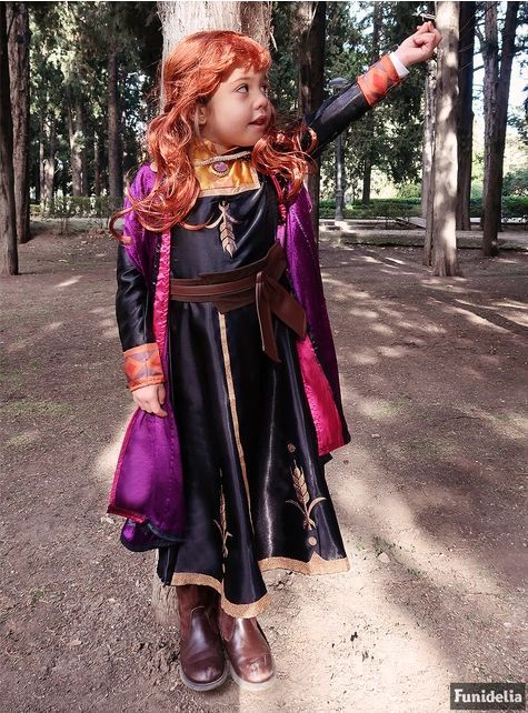 Disfraz De Anna Frozen 2 Deluxe Para Niña - Imagen 8
