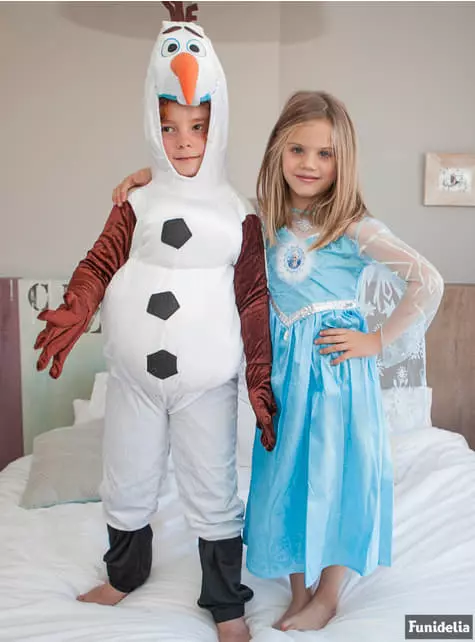 Disfraz De Elsa Frozen Deluxe Para Niña - Imagen 4