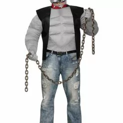 Disfraz De Pitbull Motorista Para Hombre Talla Grande