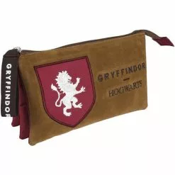 Estuche De Gryffindor Con Tres Compartimentos - Harry Potter
