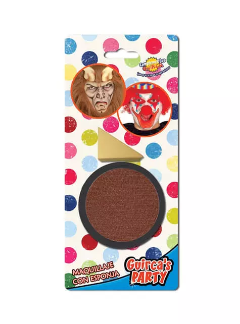 Maquillaje Color Marrón Con Esponja