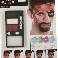 Maquillaje De Pirata Rojo Para Adulto