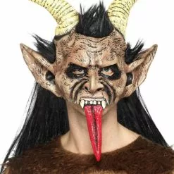 Máscara De Krampus Navideño Para Adulto