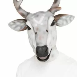 Máscara De Reno Blanco Para Adulto