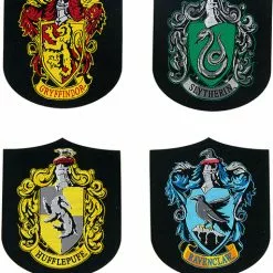 Pack 4 Parches De Las Cuatro Casas De Harry Potter