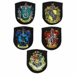 Pack De 5 Parches Casas Hogwarts - Harry Potter