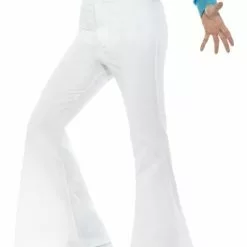 Pantalón De Los Años 70 Blanco Para Hombre