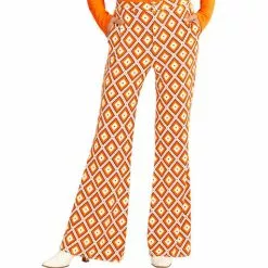Pantalón Retro Rombos De Los Años 70 Para Mujer