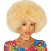 Peluca Afro Rubia Para Mujer