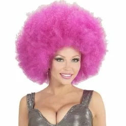 Peluca Afro Violeta Gigante Para Adulto