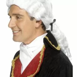 Peluca Barroco Blanca Para Hombre