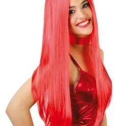 Peluca Lisa De Melena Roja