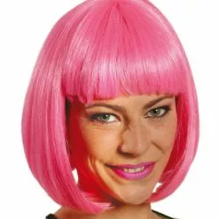 Peluca Media Melena Rosa