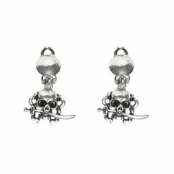 Pendientes Piratas De Calavera Para Mujer