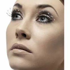 Pestañas Negras Con Gotitas