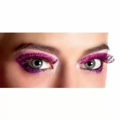 Pestañas Rosas Metalizadas Para Mujer