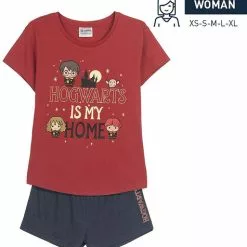 Pijama Hogwarts Corto Para Mujer - Harry Potter