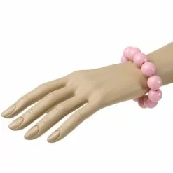 Pulsera De Perlas Rosas