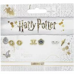 Set De Pendientes Dorados Harry Potter