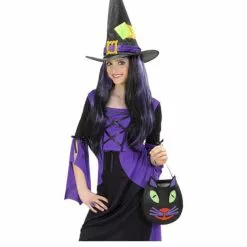 Sombrero De Bruja Con Parches Para Niña