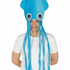 Sombrero De Calamar Azul Unisex