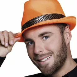 Sombrero Naranja Neón Para Adulto