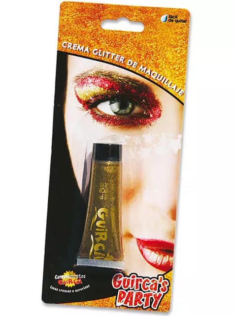 Tubo De Maquillaje Glitter Oro 20 Cc.